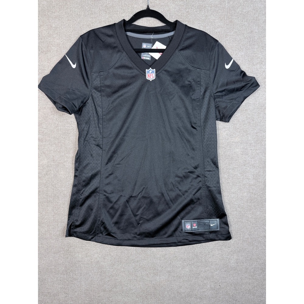 Nike NFL On Field Women Black V-Neck Football‎ Jersey Mesh Panels Medium NEW